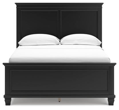 Lanolee - Panel Bed, Queen, Black