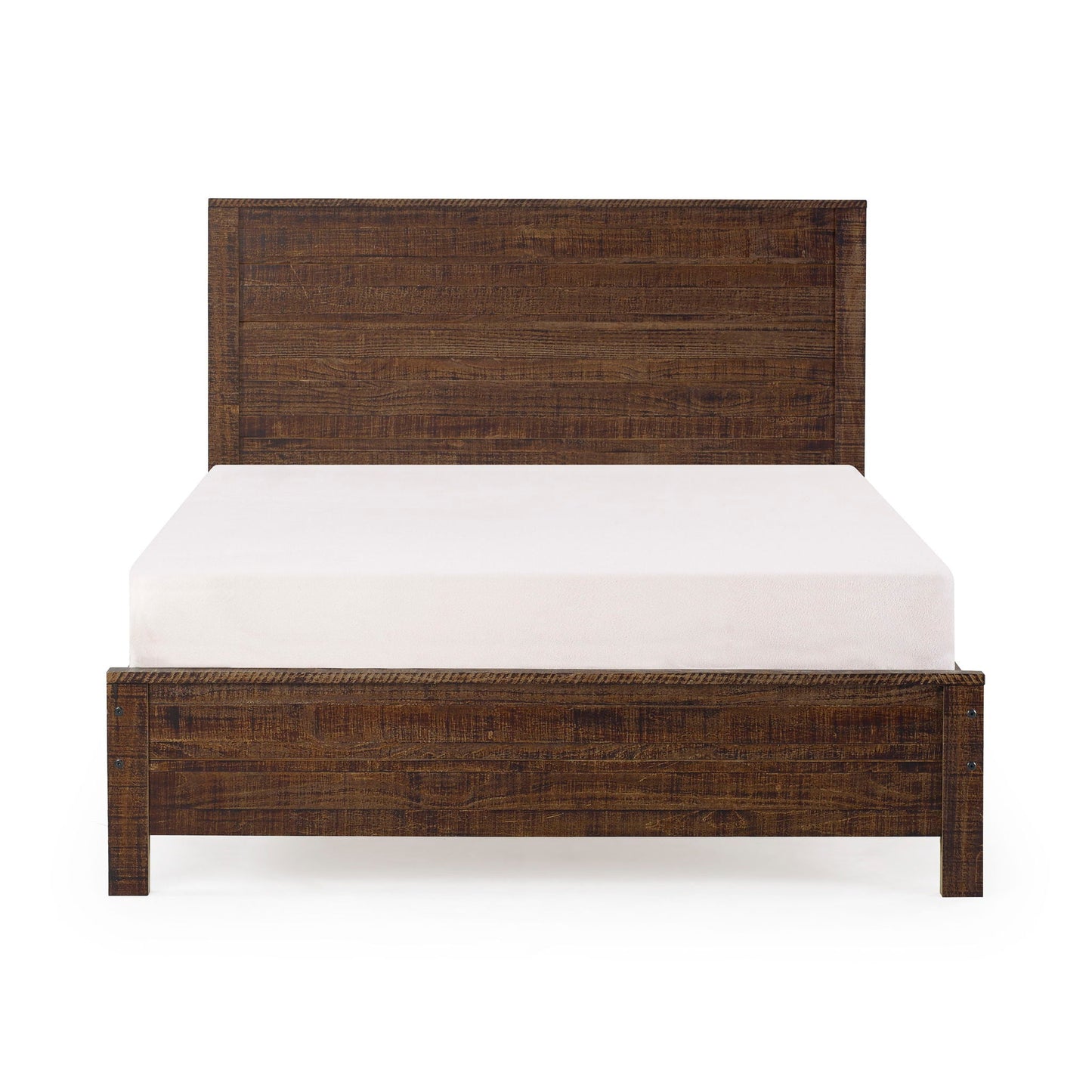 Albany - Bed Frame With Headboard, Heavy Duty Modern Rustic Design