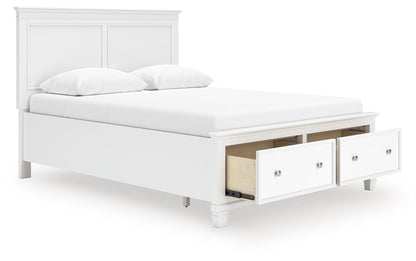 Fortman - Panel Bed, Full, White