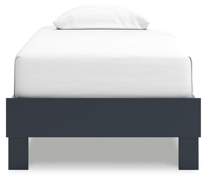 Simmenfort - Platform Bed, Twin, Blue