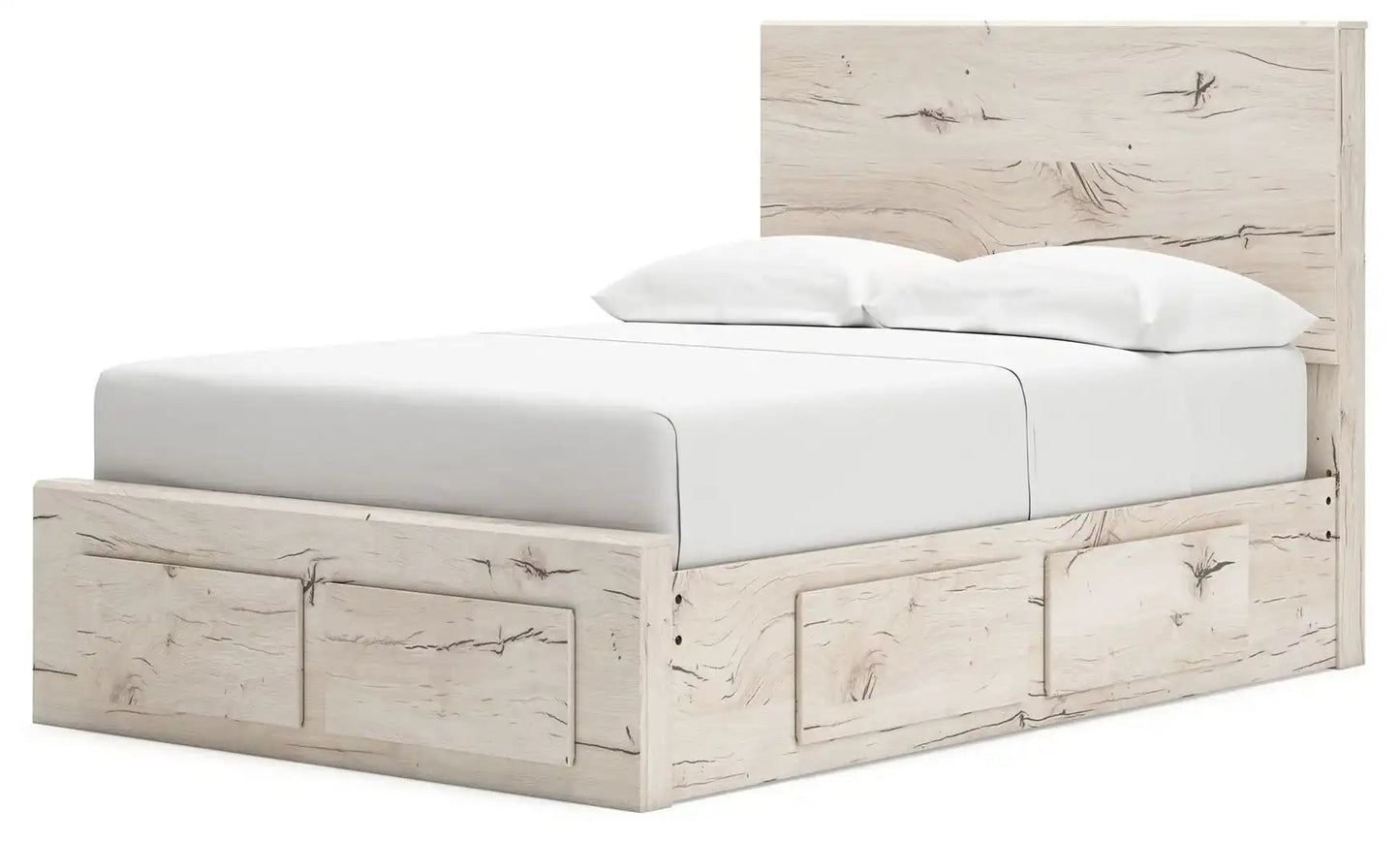 Lawroy - Panel Bed With Storage, Queen, Beige