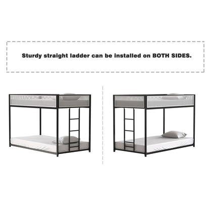 Adam - Bunk Guard Rail, Twin over Twin, Black