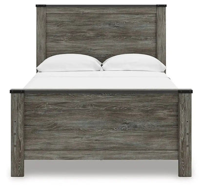 Frandern - Panel Bed, Full, Gray