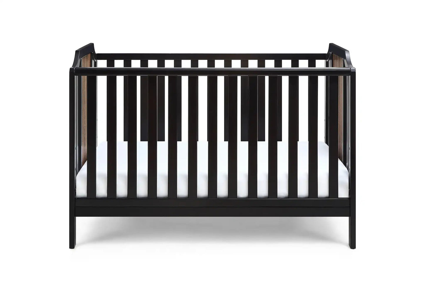 Brees Island - 3 In 1 Convertible Crib, Black