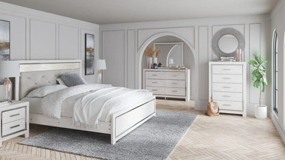 Altyra - Panel Bed, Twin, White