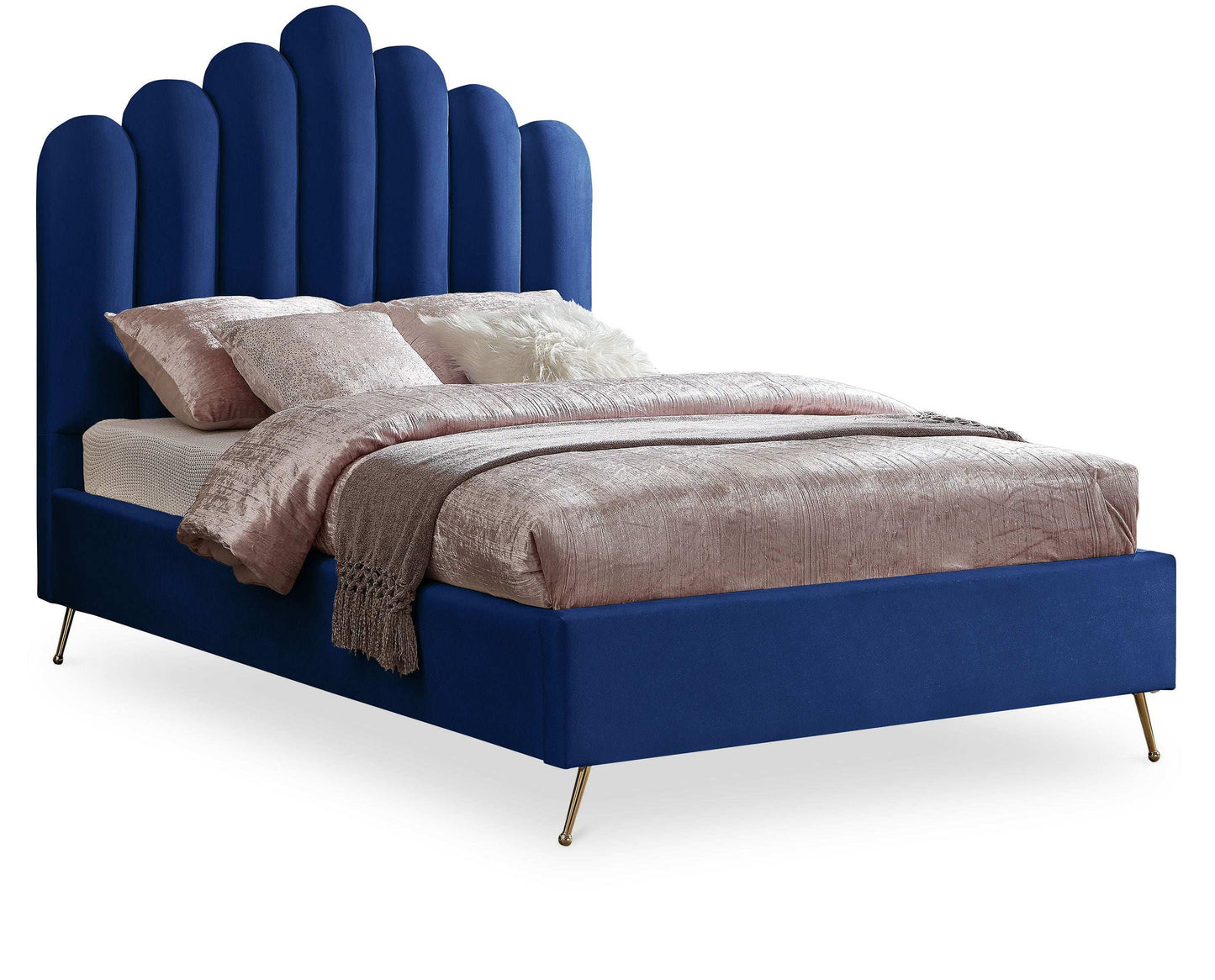 Lily - Bed, King, Blue