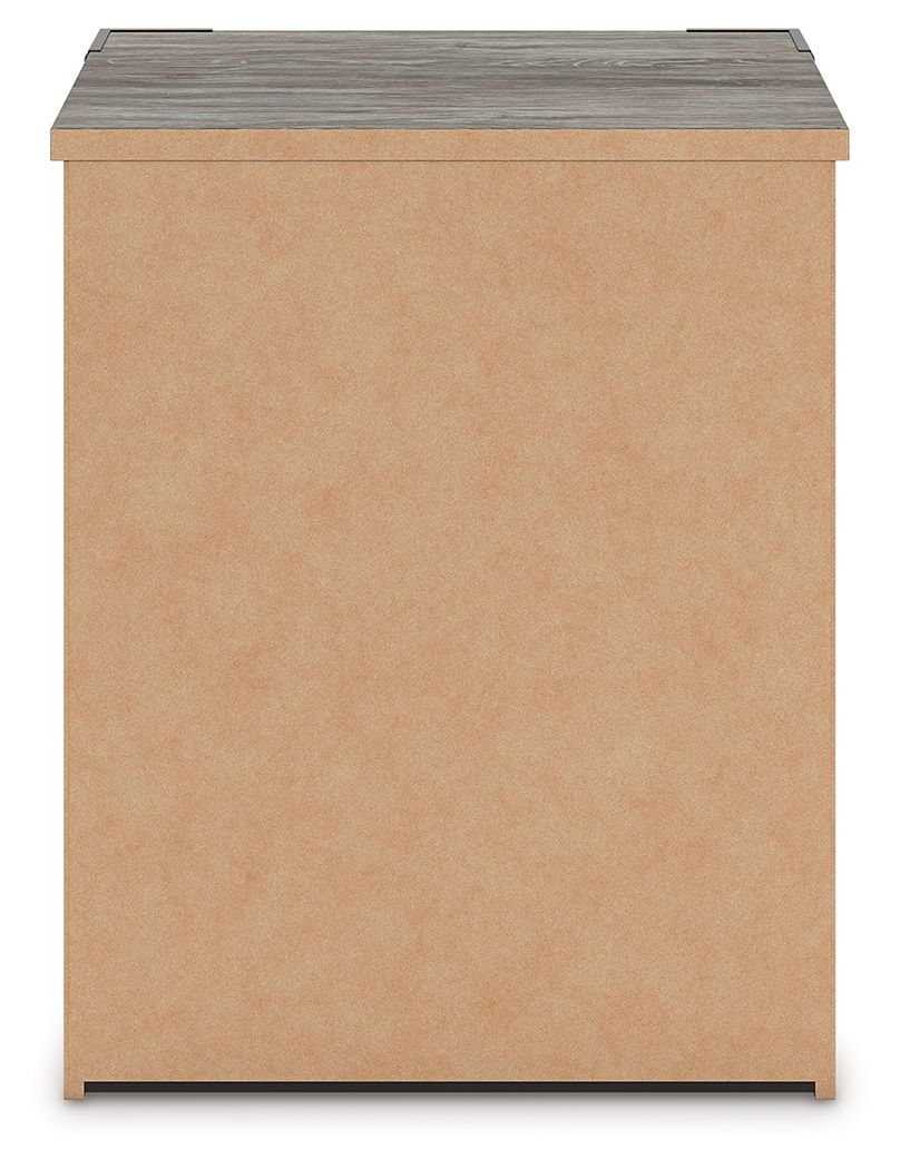 Frandern - Two Drawer Night Stand - Gray