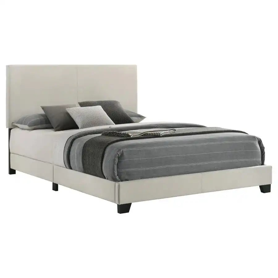 Dorian - Upholstered Panel Bed, Full, Black