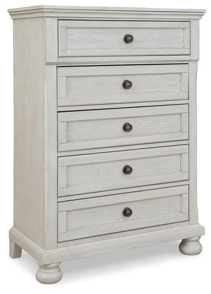 Robbinsdale - Five Drawer Chest - Youth - Antique White