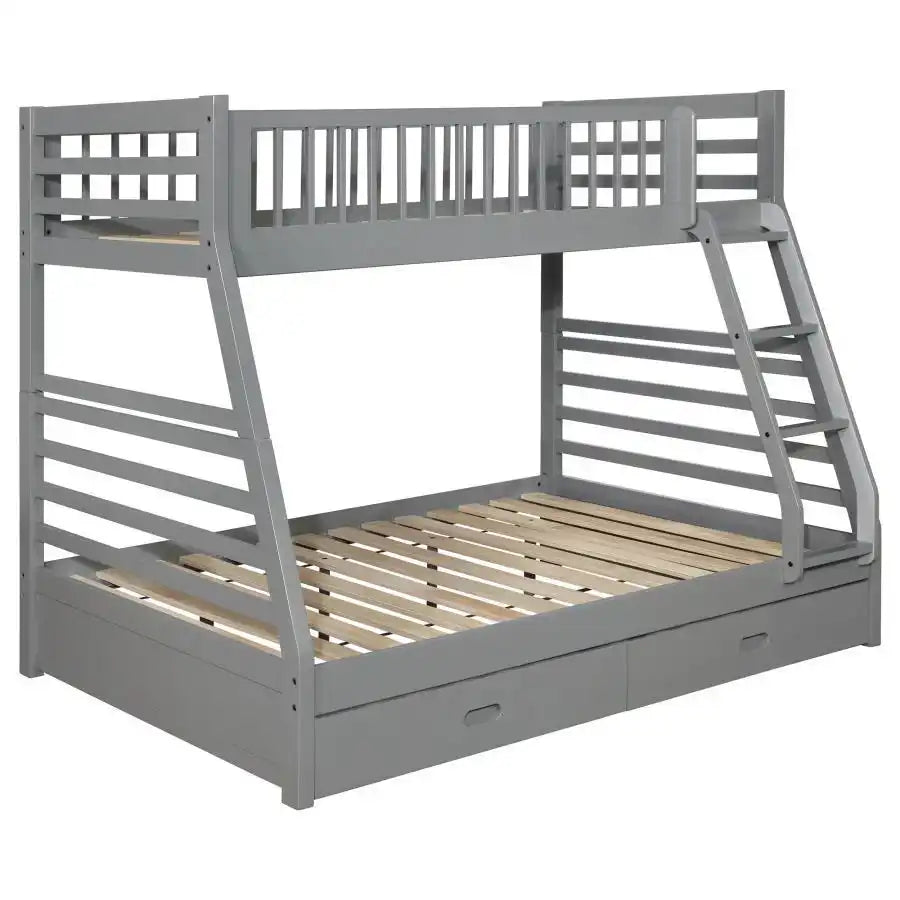 Ashton - 2-Drawer Wood Bunk Bed, White