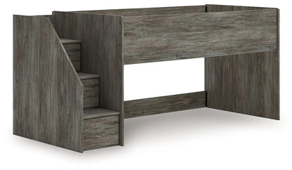 Frandern - Loft Bed, Twin, Gray