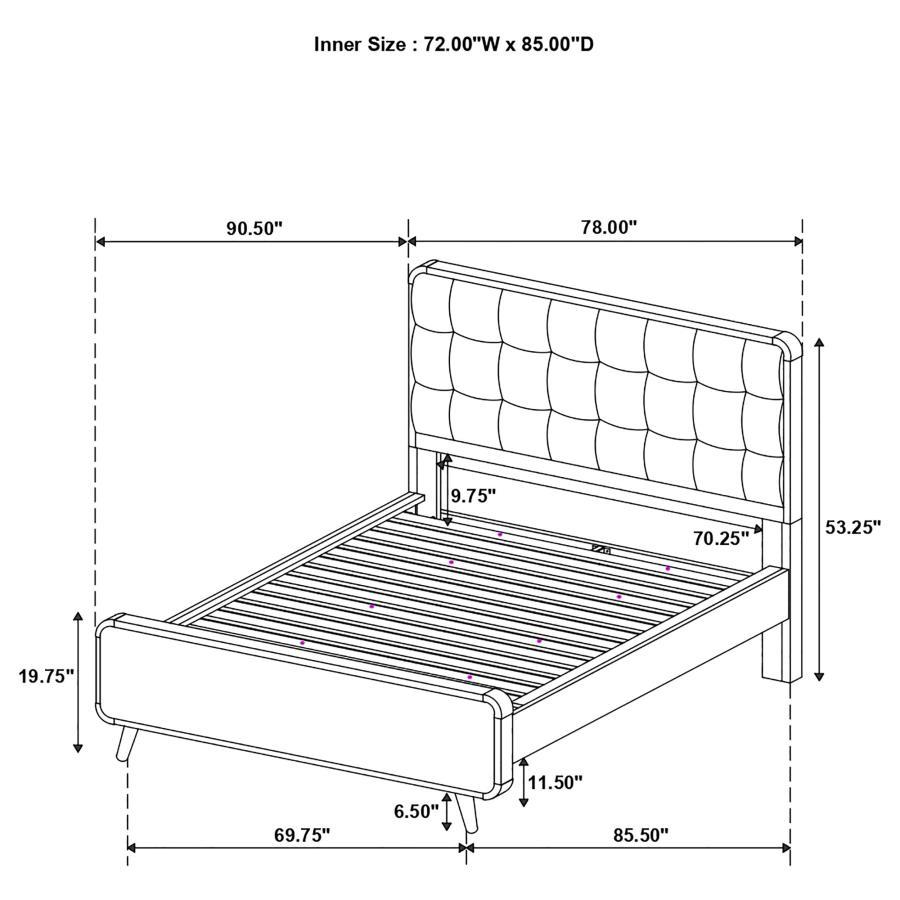 Robyn - Wood Panel Bed