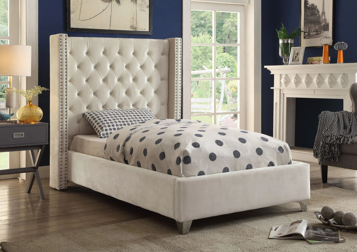 Aiden - Bed, King, Beige