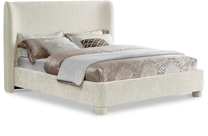 Penny - Chenille Fabric Bed, Full, Beige