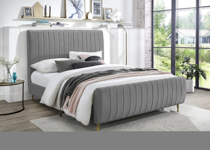 Zara - Bed, King, Dark Gray