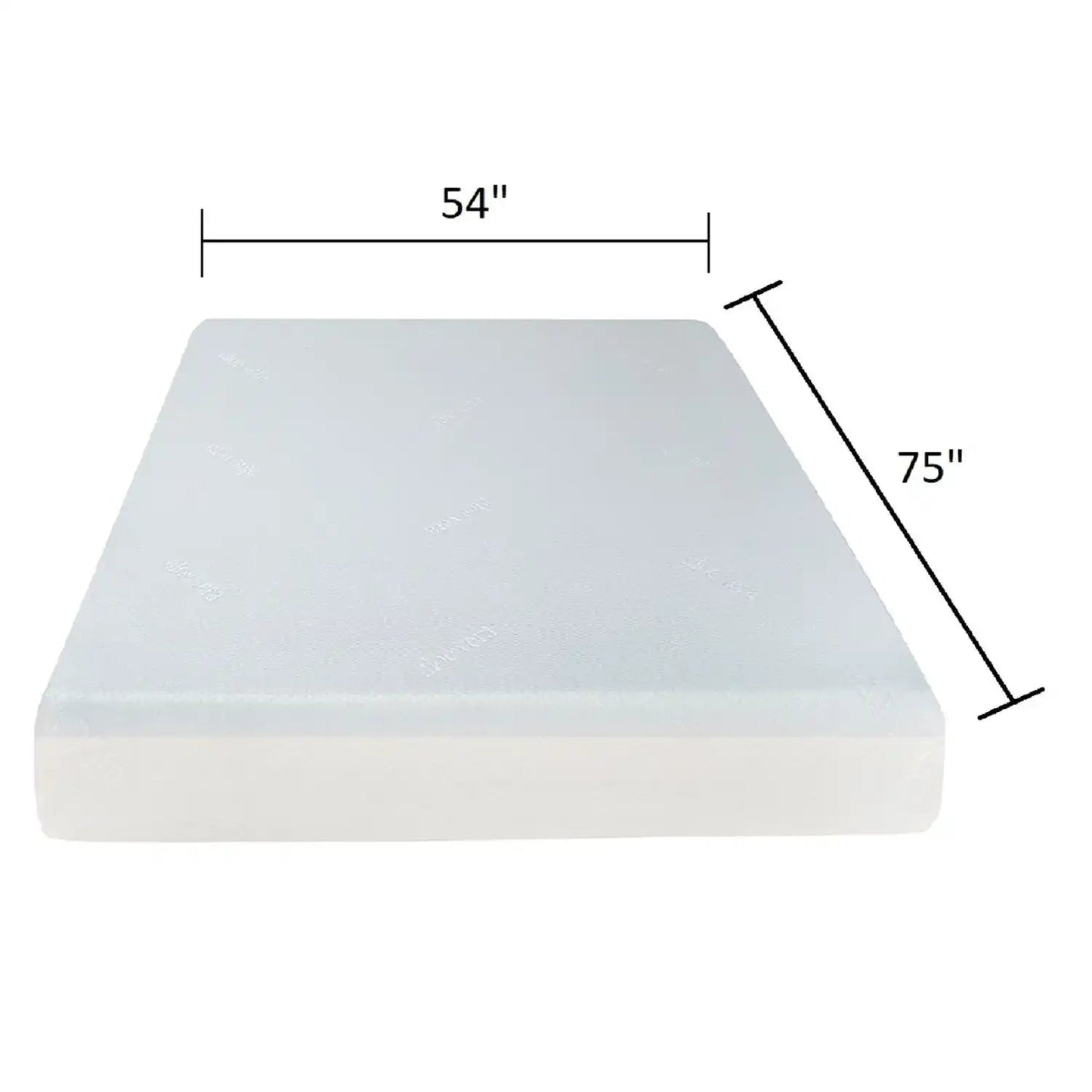 6 Firm Full Size Gel Memory Foam Mattress With Cooling Technology - White