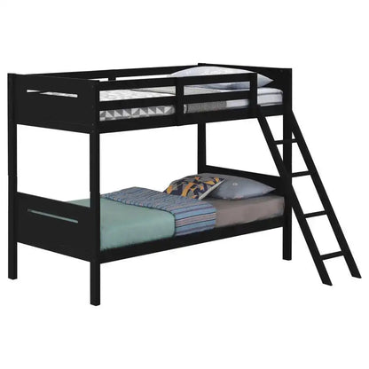 Littleton - Bunk Bed, Twin over Twin, Black