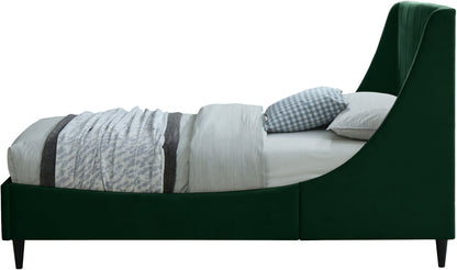 Eva - Velvet Bed, Twin, Green