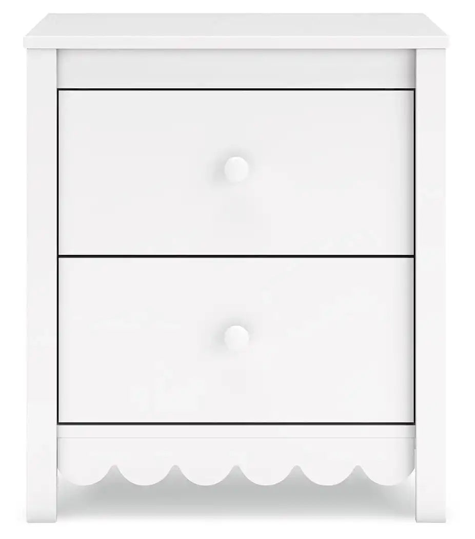 Hallityn - Two Drawer Night Stand - White