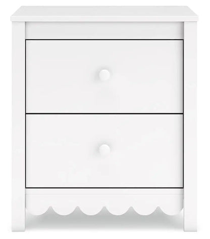 Hallityn - Two Drawer Night Stand - White