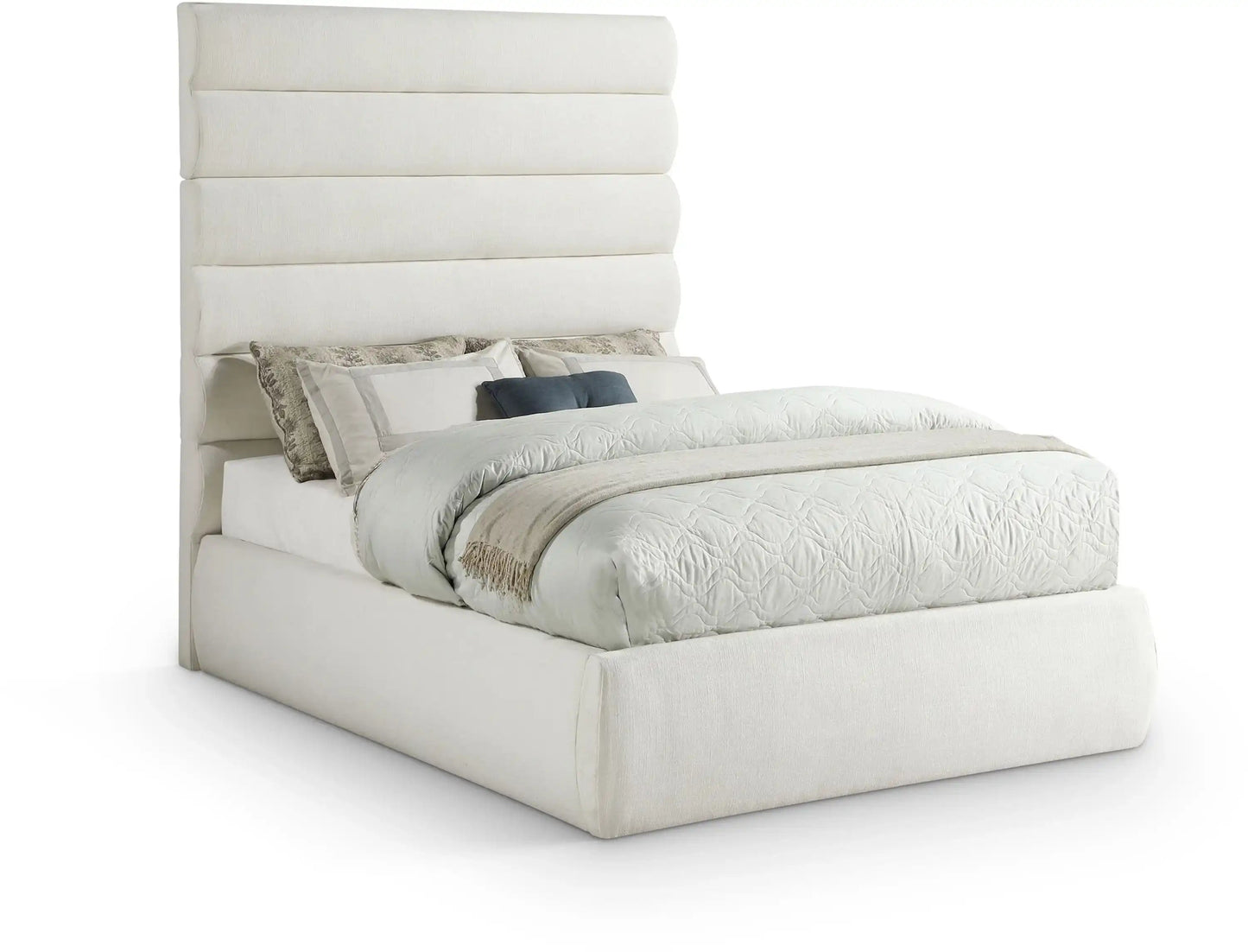 Adam - Linen Fabric Bed With 70.5 Headboard
