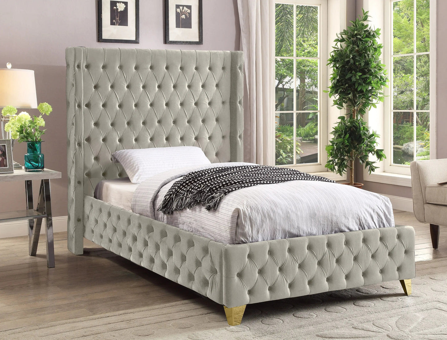 Savan - Bed, Queen, Beige