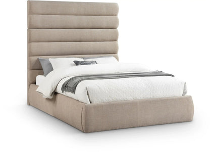 Adam - Linen Fabric Bed With 70.5 Headboard