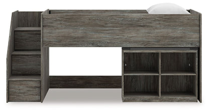 Frandern - Loft Bed, Twin, Gray