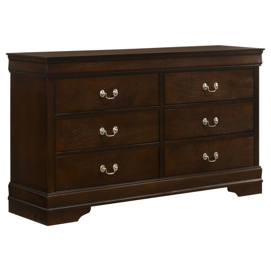 Louis Philippe - Traditional Bedroom Set, Dark Brown
