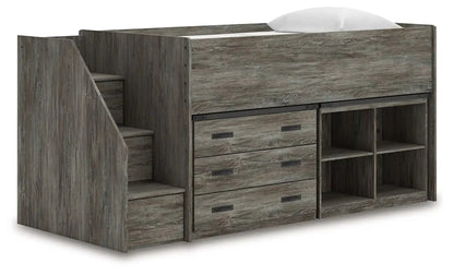 Frandern - Loft Bed, Twin, Gray