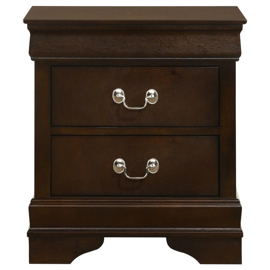 Louis Philippe - Traditional Bedroom Set, Dark Brown