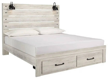 Cambeck - Panel Bed, Twin, Beige