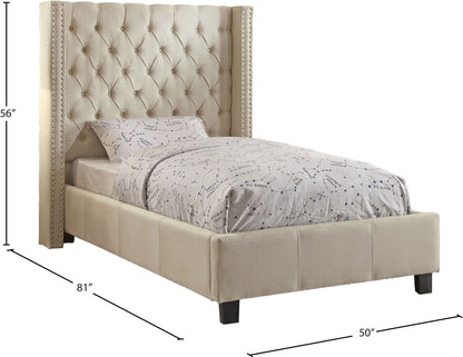Ashton - Bed, Queen, Beige