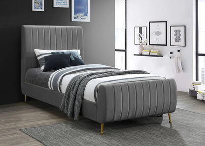 Zara - Bed, King, Dark Gray