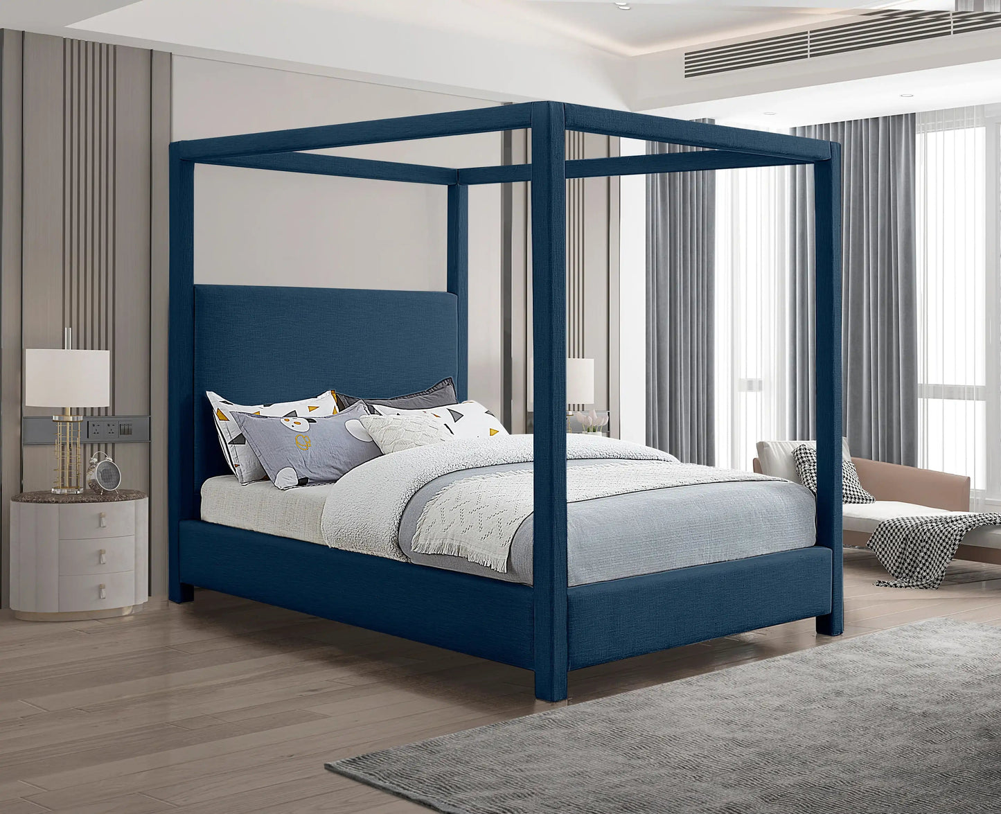 Emerson - Bed, King, Blue