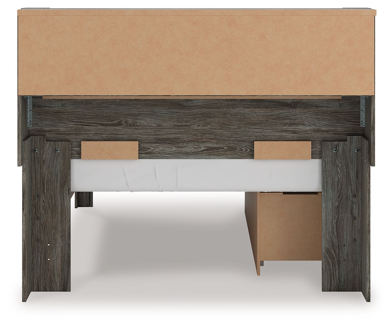 Frandern - Bookcase Panel Bed, Full, Gray