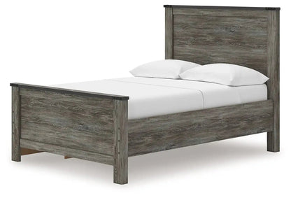 Frandern - Panel Bed, Full, Gray