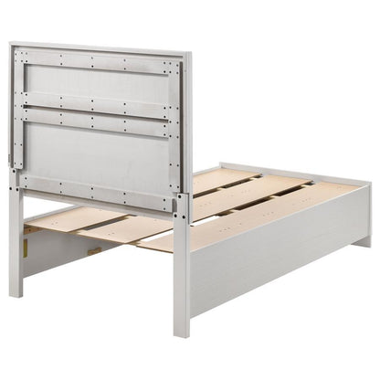 Miranda - Wood Storage Panel Bed, Full, White