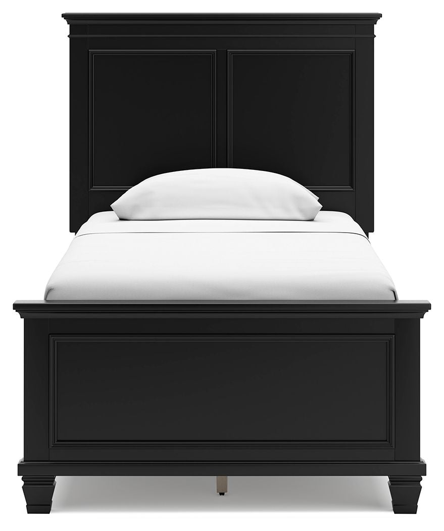 Lanolee - Panel Bed, Queen, Black