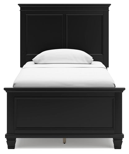 Lanolee - Panel Bed, Queen, Black