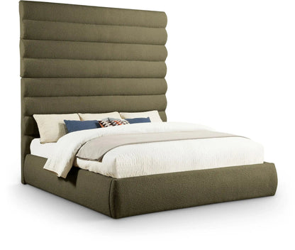 Adam - Boucle Fabric Bed With 89 Headboard