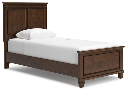 Danabrin - Panel Bedroom Set, Dark Brown