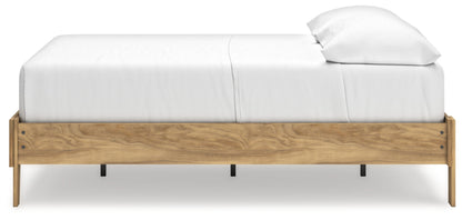 Bermacy - Platform Bed, Full, Light Brown