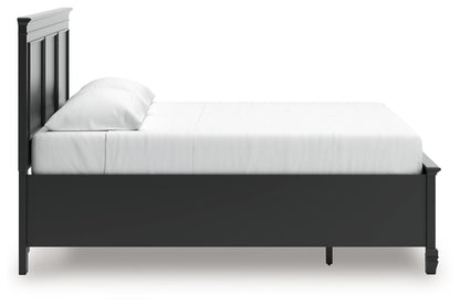 Lanolee - Panel Bed, Queen, Black