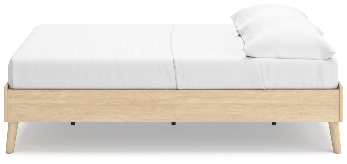 Cabinella - Platform Bed, Full, Beige