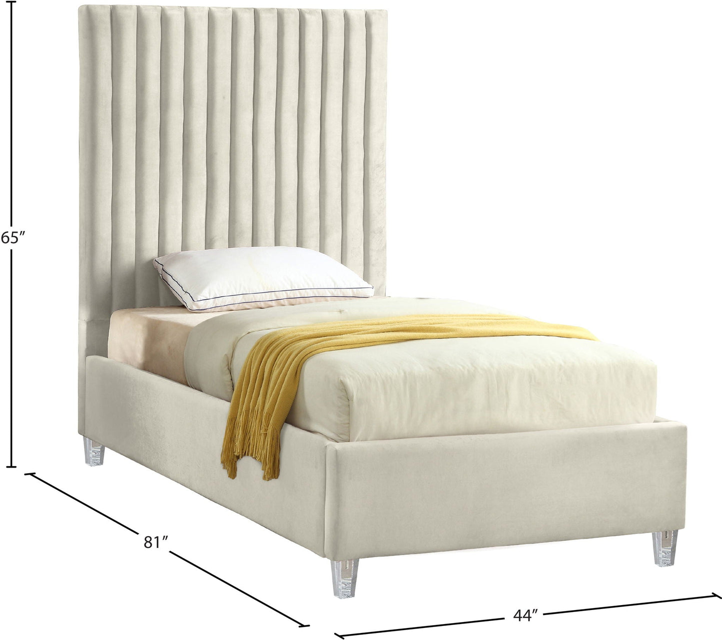 Candace - Bed, Full, Beige