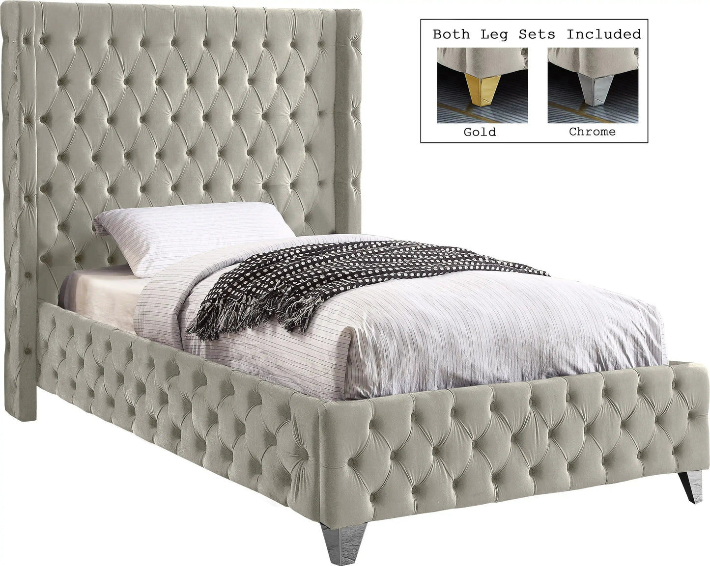 Savan - Bed, Queen, Beige