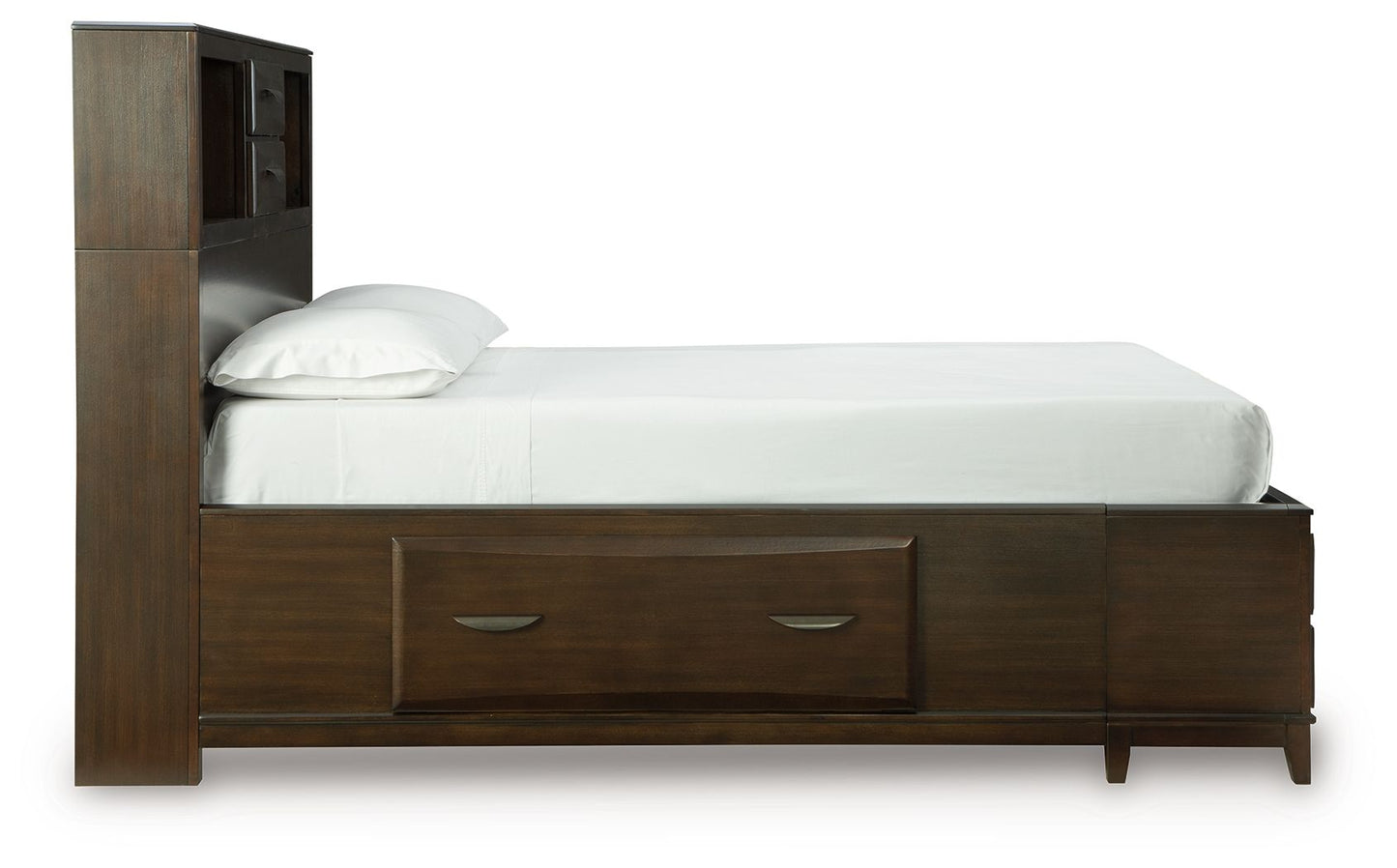 Vanmore - Storage Bed, Queen, Dark Brown