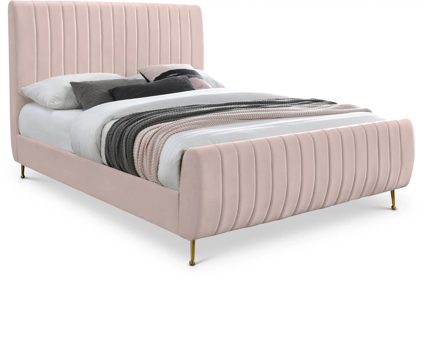 Zara - Bed, King, Dark Gray