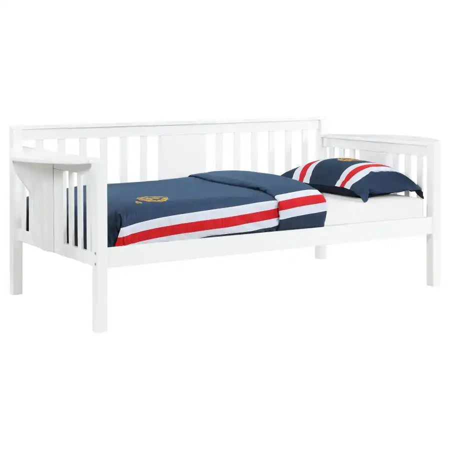 Bethany - Wood Daybed With Drop-Down Tables, White